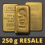 250g gold bars “Resale” (various manufacturers)