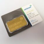 1 oz UMICORE gold bar/blister pack with certificate