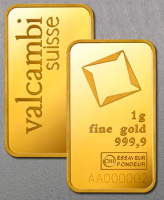 Gold bars 25x 1g VALCAMBI (master box)