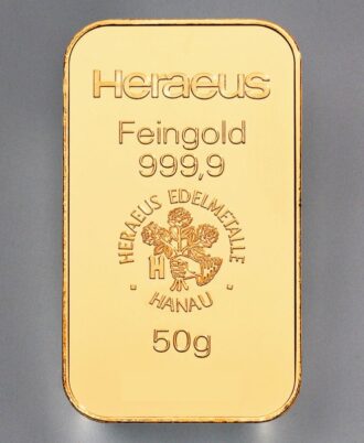 50g HERAEUS gold bar - “Resale”