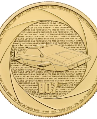 007 Bond 1970s gold coin – 1 oz fine gold