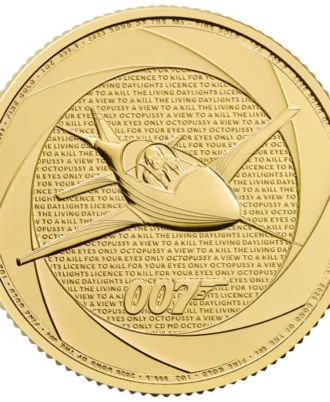 007 Bond 1980s gold coin – 1 oz fine gold