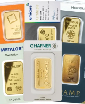 1 ounce gold bars – Best value for money