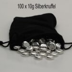 100 x 10g silver nuggets recycled silver – 1kg silver