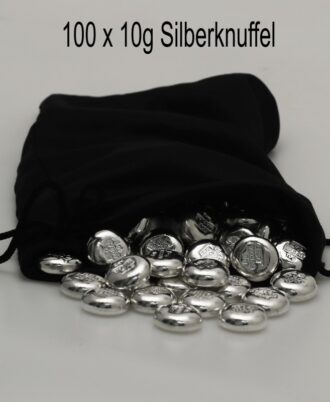 100 x 10g silver nuggets recycled silver – 1kg silver