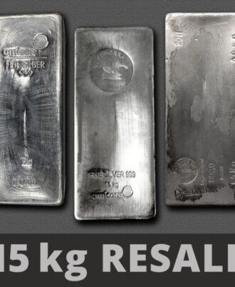 15kg resale silver bars – 999 fine silver