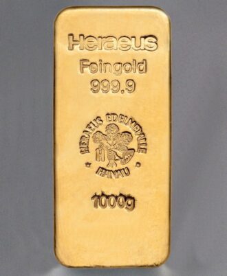 1000g HERAEUS gold bar, “Resale”