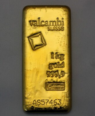 1000g VALCAMBI gold bar, cast