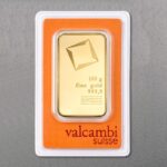 100g Valcambi gold bars, minted