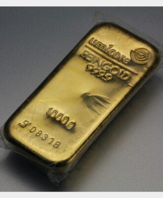 1000g UMICORE gold bar, cast