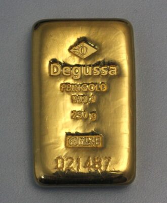 250g Degussa gold bars resale