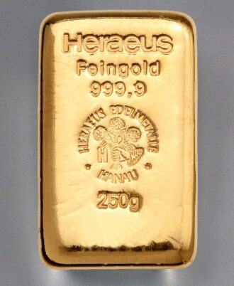 250g Heraeus gold bar resale