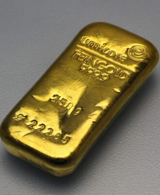 250g UMICORE gold bar, cast