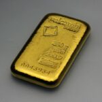 250g VALCAMBI gold bar, cast