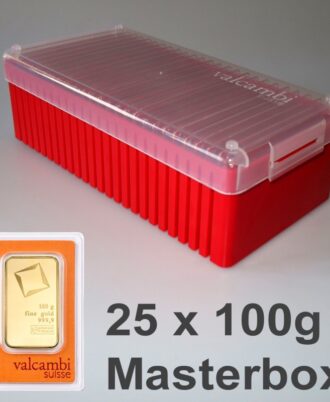 Gold bars 25x 100g VALCAMBI (master box)