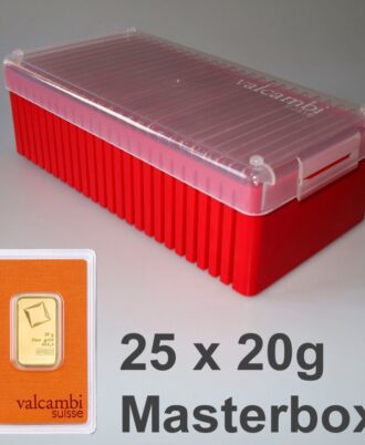 Gold bars 25x 20g VALCAMBI (master box)