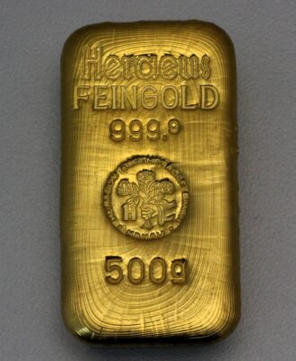 500g HERAEUS gold bar - “Resale”