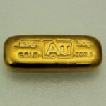 Gold bars 50g Au cast bars, fine gold