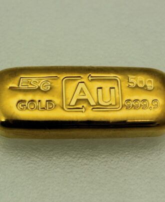 Gold bars 50g Au cast bars, fine gold