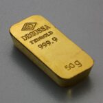 50g DEGUSSA gold bars (old shape)