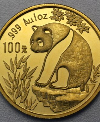 Panda Gold Coin with 1993