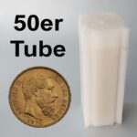 50 x 20 Francs Leopold II Gold Coin – Belgium Tube